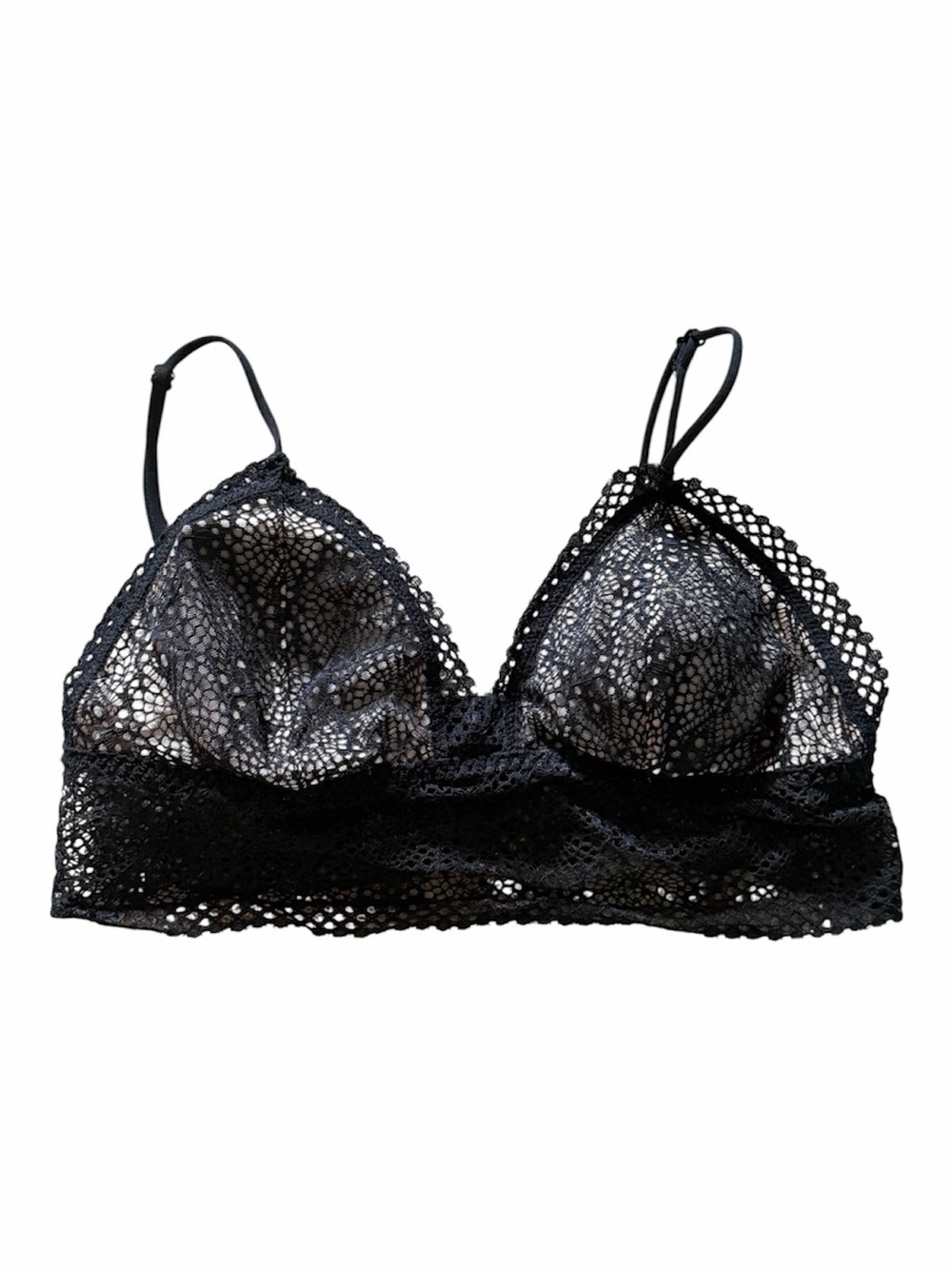 Victoria’s Secret Black Lace Bralette - Sheer Triangle Comfort